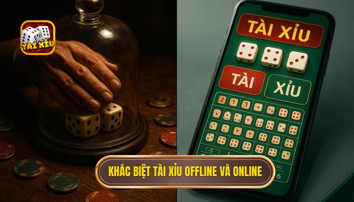 Sự khác biệt giữa tài xỉu offline và phiên bản trực tuyến