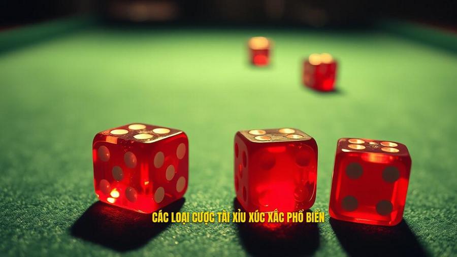 2. Các loại cược tài xỉu xúc xắc phổ biến